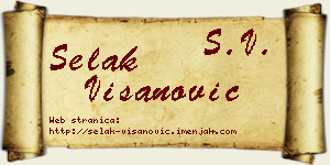Selak Višanović vizit kartica
